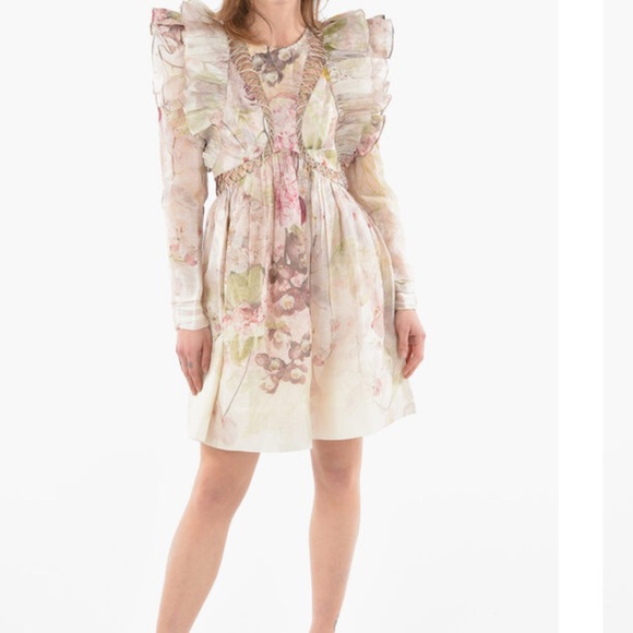 ZIMMERMAN NWOT long sleeve princess minidress - Picture 4 of 16